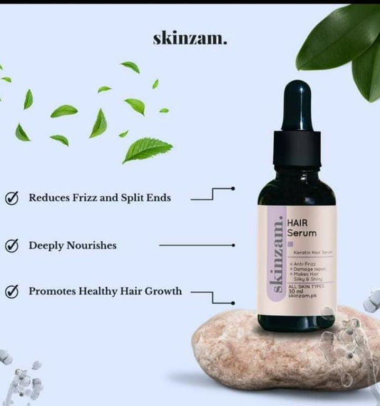 "Skinzam Hair Serum – Nourish and Revitalize Your Hair"